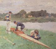Gueldry Ferdinand-Joseph On The River Bank oil painting